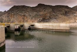 Image du Maroc Professionnelle de  Le Barrage Allal Al Fassi est situé dans la Province de Sefrou sur Oued Sebou avec un volume de stockage de 63.7 Mm3, il contrôle un bassin versant de 5.400 km2. Ce Barrage a été mis en service en 1990. But de l'ouvrage  production d'électricité, irrigation et protection contre les crues, Jeudi 8 septembre 2005. (Photo / Abdeljalil Bounhar) 